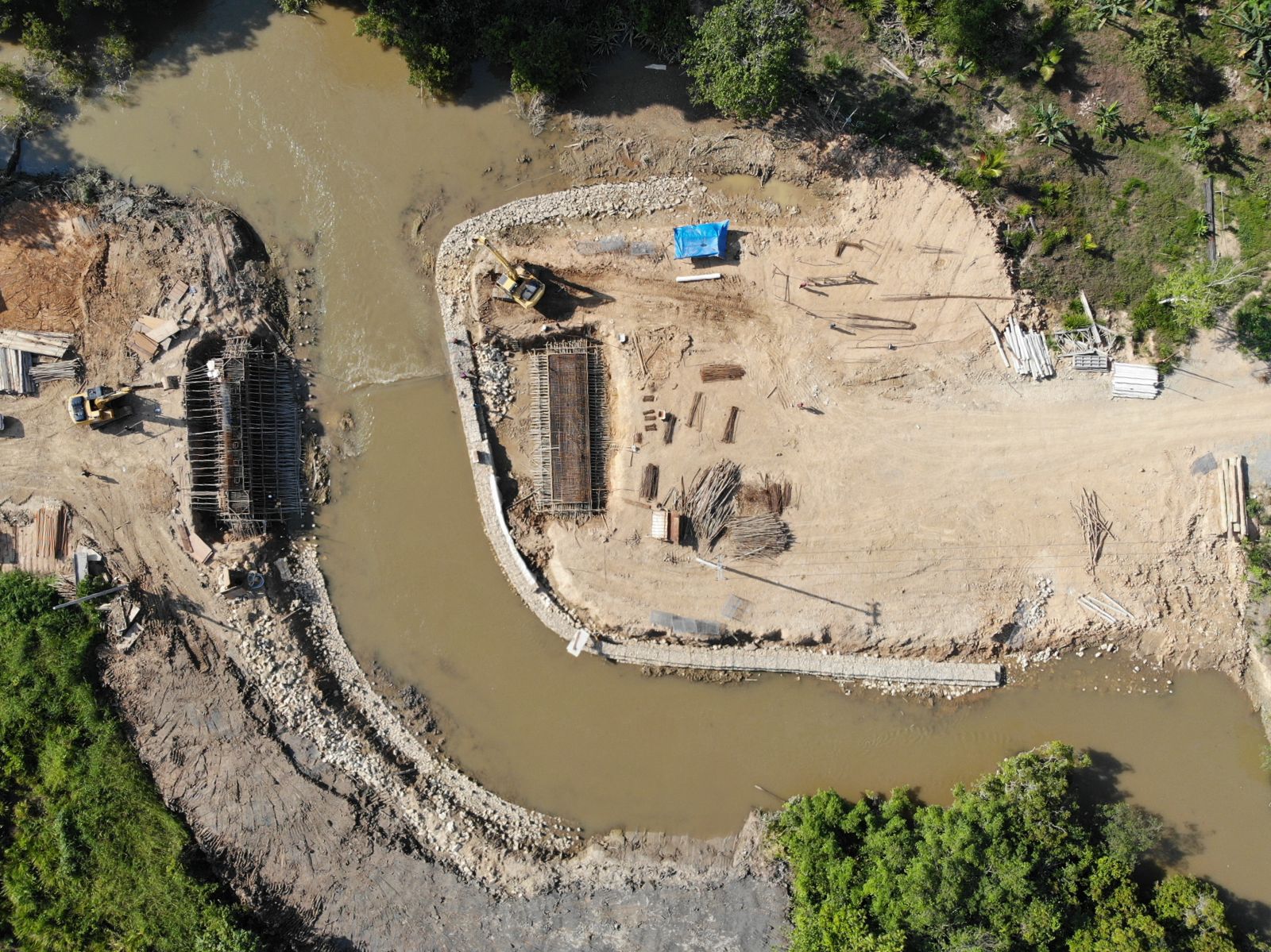 Jembatan Sei Satta Ditargetkan Selesai Akhir Desember