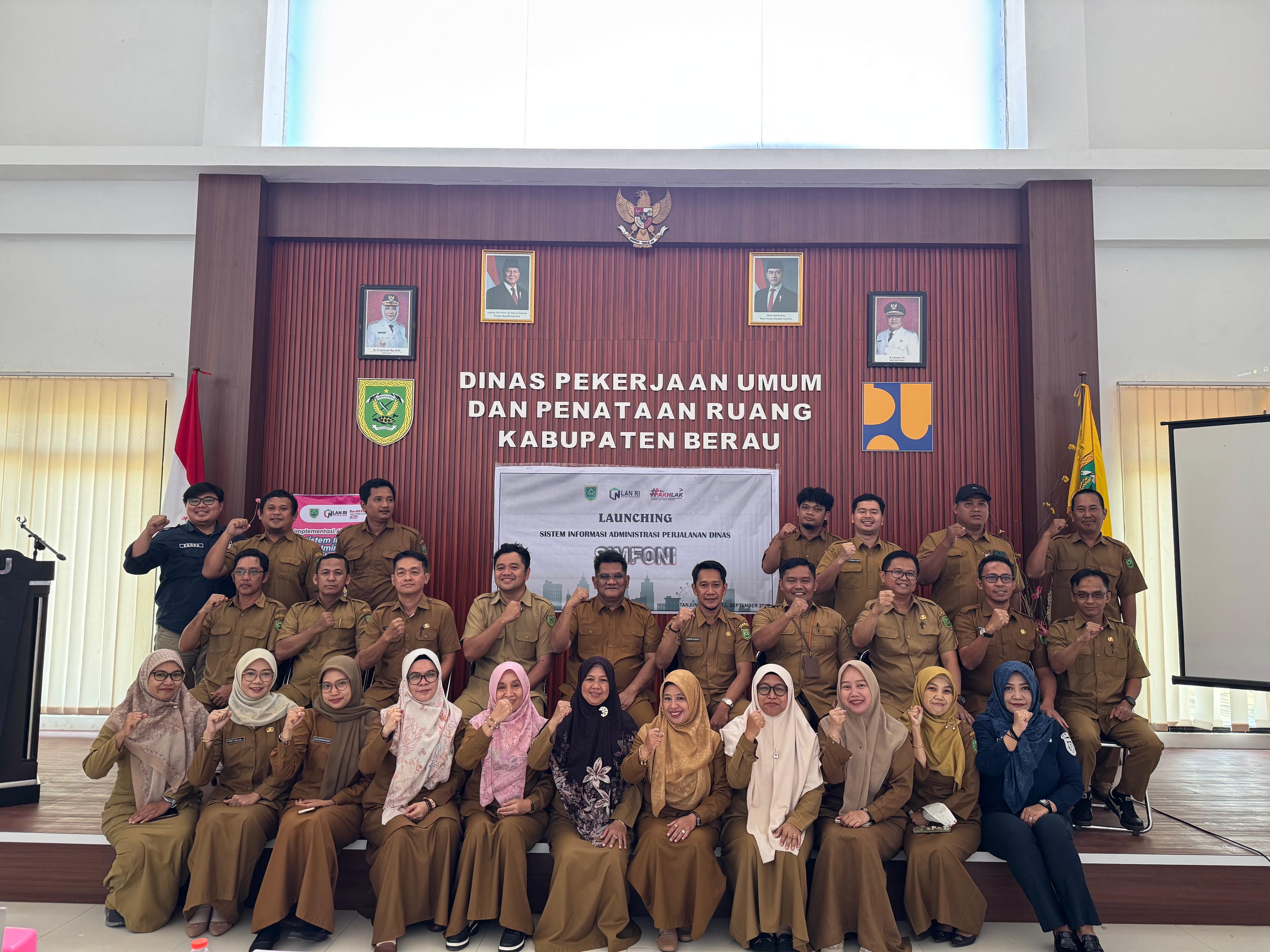 DPUPR BERAU gelar launcing aplikasi SIMFONI Sekaligus Penandatangan Komitmen Bersama untuk perkuat tata kelola administrasi perjalanan dinas