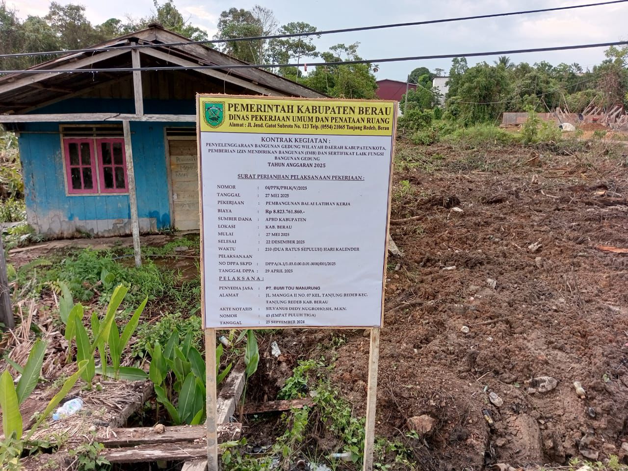 Pemkab Berau Anggarkan Rp 8,8 Miliar untuk Pembangunan BLK Sambaliung