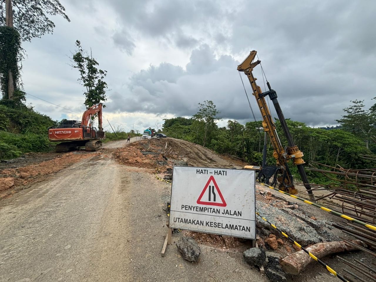 Perbaikan Jalan Poros Berau-Bulungan Dimulai, Empat Titik Longsor Ditargetkan Rampung Akhir 2025