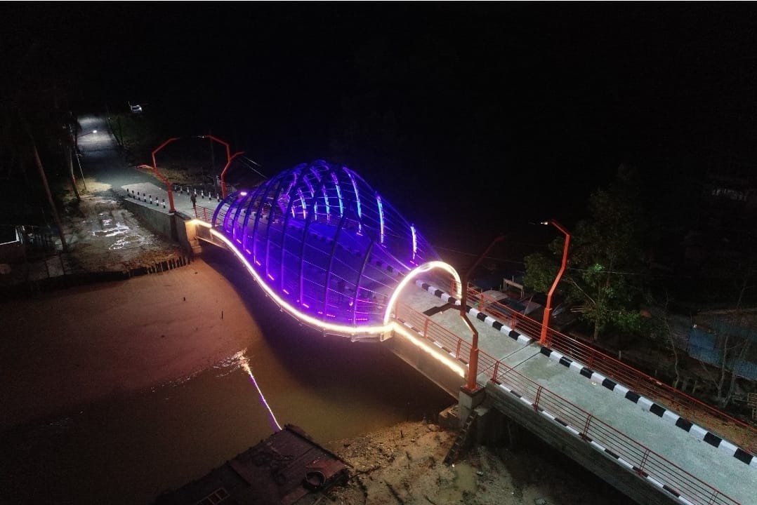 Berdesain Kelomang, Jembatan Sei Sumbang Perkuat Identitas Pesisir Berau
